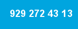 929 272 43 13 929 272 43 13